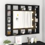 Mueble con espejo y luces LED negro 91x15x76,5 cm de vidaXL, Tocadores de baño - Ref: Foro24-833496, Precio: 76,24 €, Descuen...