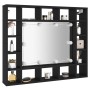 Mueble con espejo y luces LED negro 91x15x76,5 cm de vidaXL, Tocadores de baño - Ref: Foro24-833496, Precio: 76,24 €, Descuen...