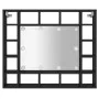 Mueble con espejo y luces LED negro 91x15x76,5 cm de vidaXL, Tocadores de baño - Ref: Foro24-833496, Precio: 78,50 €, Descuen...