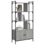 Estantería con puertas madera gris Sonoma 76,5x30x154,5 cm de vidaXL, Librerías y estanterías - Ref: Foro24-833351, Precio: 8...