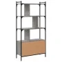 Estantería con puertas madera gris Sonoma 76,5x30x154,5 cm de vidaXL, Librerías y estanterías - Ref: Foro24-833351, Precio: 8...