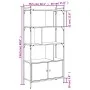 Estantería con puertas madera gris Sonoma 76,5x30x154,5 cm de vidaXL, Librerías y estanterías - Ref: Foro24-833351, Precio: 8...
