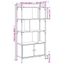 Estantería con puertas madera gris Sonoma 76,5x30x154,5 cm de vidaXL, Librerías y estanterías - Ref: Foro24-833351, Precio: 8...
