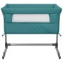 Cuna con colchón tela de lino verde de vidaXL, Cunas y camas para niños - Ref: Foro24-10300, Precio: 98,26 €, Descuento: %