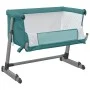 Cuna con colchón tela de lino verde de vidaXL, Cunas y camas para niños - Ref: Foro24-10300, Precio: 97,25 €, Descuento: %