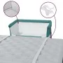 Cuna con colchón tela de lino verde de vidaXL, Cunas y camas para niños - Ref: Foro24-10300, Precio: 97,25 €, Descuento: %