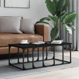 Mesa de centro madera de ingeniería negra 100x50x35,5 cm de vidaXL, Mesas de centro - Ref: Foro24-833378, Precio: 37,30 €, De...