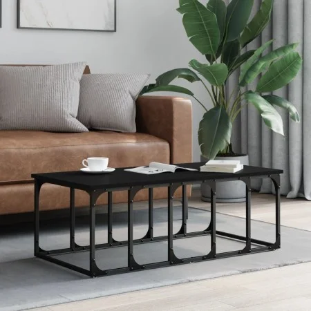 Mesa de centro madera de ingeniería negra 100x50x35,5 cm de vidaXL, Mesas de centro - Ref: Foro24-833378, Precio: 37,30 €, De...