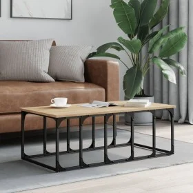Mesa de centro madera de ingeniería roble Sonoma 100x50x35,5 cm de vidaXL, Mesas de centro - Ref: Foro24-833379, Precio: 35,8...