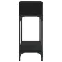 Mesa consola madera de ingeniería negra 100x30,5x75 cm de vidaXL, Mesas auxiliares - Ref: Foro24-833388, Precio: 52,78 €, Des...