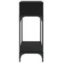 Mesa consola madera de ingeniería negra 100x30,5x75 cm de vidaXL, Mesas auxiliares - Ref: Foro24-833388, Precio: 53,43 €, Des...
