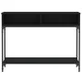 Mesa consola madera de ingeniería negra 100x30,5x75 cm de vidaXL, Mesas auxiliares - Ref: Foro24-833388, Precio: 52,78 €, Des...