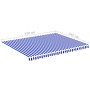 Tela de repuesto para toldo azul y blanco 4,5x3,5 m de vidaXL, Toldos - Ref: Foro24-311920, Precio: 64,52 €, Descuento: %