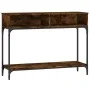 Konsolentisch aus geräucherter Eichenholz-Technikholz 100x30,5x75 cm von vidaXL, Seitentische - Ref: Foro24-833390, Preis: 50...