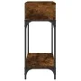 Konsolentisch aus geräucherter Eichenholz-Technikholz 100x30,5x75 cm von vidaXL, Seitentische - Ref: Foro24-833390, Preis: 50...