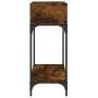 Mesa consola madera de ingeniería roble ahumado 100x30,5x75 cm de vidaXL, Mesas auxiliares - Ref: Foro24-833390, Precio: 51,3...