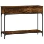 Konsolentisch aus geräucherter Eichenholz-Technikholz 100x30,5x75 cm von vidaXL, Seitentische - Ref: Foro24-833390, Preis: 50...