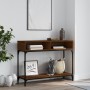 Mesa consola madera de ingeniería marrón roble 100x30,5x75 cm de vidaXL, Mesas auxiliares - Ref: Foro24-833392, Precio: 50,88...
