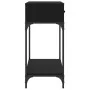Mesa consola madera de ingeniería negra 100x34,5x75 cm de vidaXL, Mesas auxiliares - Ref: Foro24-833393, Precio: 81,18 €, Des...