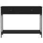 Mesa consola madera de ingeniería negra 100x34,5x75 cm de vidaXL, Mesas auxiliares - Ref: Foro24-833393, Precio: 81,18 €, Des...
