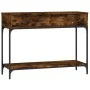 Mesa consola madera de ingeniería roble ahumado 100x34,5x75 cm de vidaXL, Mesas auxiliares - Ref: Foro24-833395, Precio: 67,5...