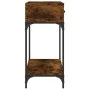 Mesa consola madera de ingeniería roble ahumado 100x34,5x75 cm de vidaXL, Mesas auxiliares - Ref: Foro24-833395, Precio: 67,5...