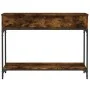 Mesa consola madera de ingeniería roble ahumado 100x34,5x75 cm de vidaXL, Mesas auxiliares - Ref: Foro24-833395, Precio: 67,5...