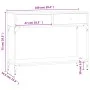 Mesa consola madera de ingeniería roble ahumado 100x34,5x75 cm de vidaXL, Mesas auxiliares - Ref: Foro24-833395, Precio: 67,5...