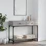 Mesa consola madera de ingeniería gris Sonoma 100x34,5x75 cm de vidaXL, Mesas auxiliares - Ref: Foro24-833396, Precio: 71,90 ...