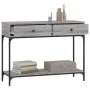 Mesa consola madera de ingeniería gris Sonoma 100x34,5x75 cm de vidaXL, Mesas auxiliares - Ref: Foro24-833396, Precio: 71,90 ...