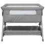 Cuna con colchón tela de lino gris claro de vidaXL, Cunas y camas para niños - Ref: Foro24-10289, Precio: 129,52 €, Descuento: %