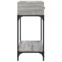 Mesa consola madera de ingeniería gris Sonoma 100x34,5x75 cm de vidaXL, Mesas auxiliares - Ref: Foro24-833396, Precio: 71,90 ...