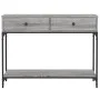 Mesa consola madera de ingeniería gris Sonoma 100x34,5x75 cm de vidaXL, Mesas auxiliares - Ref: Foro24-833396, Precio: 71,90 ...