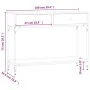 Mesa consola madera de ingeniería gris Sonoma 100x34,5x75 cm de vidaXL, Mesas auxiliares - Ref: Foro24-833396, Precio: 71,90 ...