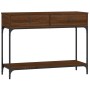 Mesa consola madera de ingeniería marrón roble 100x34,5x75 cm de vidaXL, Mesas auxiliares - Ref: Foro24-833397, Precio: 88,20...