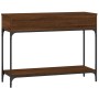 Mesa consola madera de ingeniería marrón roble 100x34,5x75 cm de vidaXL, Mesas auxiliares - Ref: Foro24-833397, Precio: 88,20...