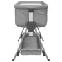 Cuna con colchón tela de lino gris claro de vidaXL, Cunas y camas para niños - Ref: Foro24-10289, Precio: 129,52 €, Descuento: %