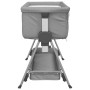 Cuna con colchón tela de lino gris claro de vidaXL, Cunas y camas para niños - Ref: Foro24-10289, Precio: 130,95 €, Descuento: %