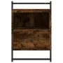 Mesita de noche de pared roble ahumado 40x30x61 cm de vidaXL, Mesitas de noche - Ref: Foro24-833437, Precio: 30,33 €, Descuen...