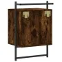Mesita de noche de pared roble ahumado 40x30x61 cm de vidaXL, Mesitas de noche - Ref: Foro24-833437, Precio: 30,33 €, Descuen...
