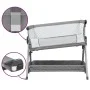 Cuna con colchón tela de lino gris claro de vidaXL, Cunas y camas para niños - Ref: Foro24-10289, Precio: 129,52 €, Descuento: %