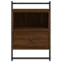 Mesita de noche de pared marrón roble 40x30x61 cm de vidaXL, Mesitas de noche - Ref: Foro24-833441, Precio: 48,16 €, Descuent...