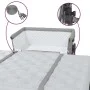 Cuna con colchón tela de lino gris claro de vidaXL, Cunas y camas para niños - Ref: Foro24-10289, Precio: 129,52 €, Descuento: %