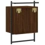 Mesita de noche de pared marrón roble 40x30x61 cm de vidaXL, Mesitas de noche - Ref: Foro24-833441, Precio: 48,16 €, Descuent...