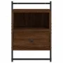 Mesitas de noche de pared 2 unidades marrón roble 40x30x61 cm de vidaXL, Mesitas de noche - Ref: Foro24-833442, Precio: 46,48...