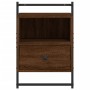 Mesitas de noche de pared 2 unidades marrón roble 40x30x61 cm de vidaXL, Mesitas de noche - Ref: Foro24-833442, Precio: 46,48...
