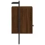 Mesitas de noche de pared 2 unidades marrón roble 40x30x61 cm de vidaXL, Mesitas de noche - Ref: Foro24-833442, Precio: 46,48...
