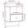 Mesitas de noche de pared 2 unidades marrón roble 40x30x61 cm de vidaXL, Mesitas de noche - Ref: Foro24-833442, Precio: 46,48...
