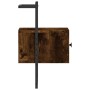 Mesita de noche de pared roble ahumado 35x30x51 cm de vidaXL, Mesitas de noche - Ref: Foro24-833447, Precio: 34,47 €, Descuen...