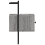 Mesita de noche de pared gris Sonoma 35x30x51 cm de vidaXL, Mesitas de noche - Ref: Foro24-833449, Precio: 43,41 €, Descuento: %